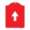 Signmission Straight Thru Sign-Straight Thru Sign, Red & White Aluminum Sign, 18" x 24", RW-1824-22834 A-DES-RW-1824-22834 - alternate 1